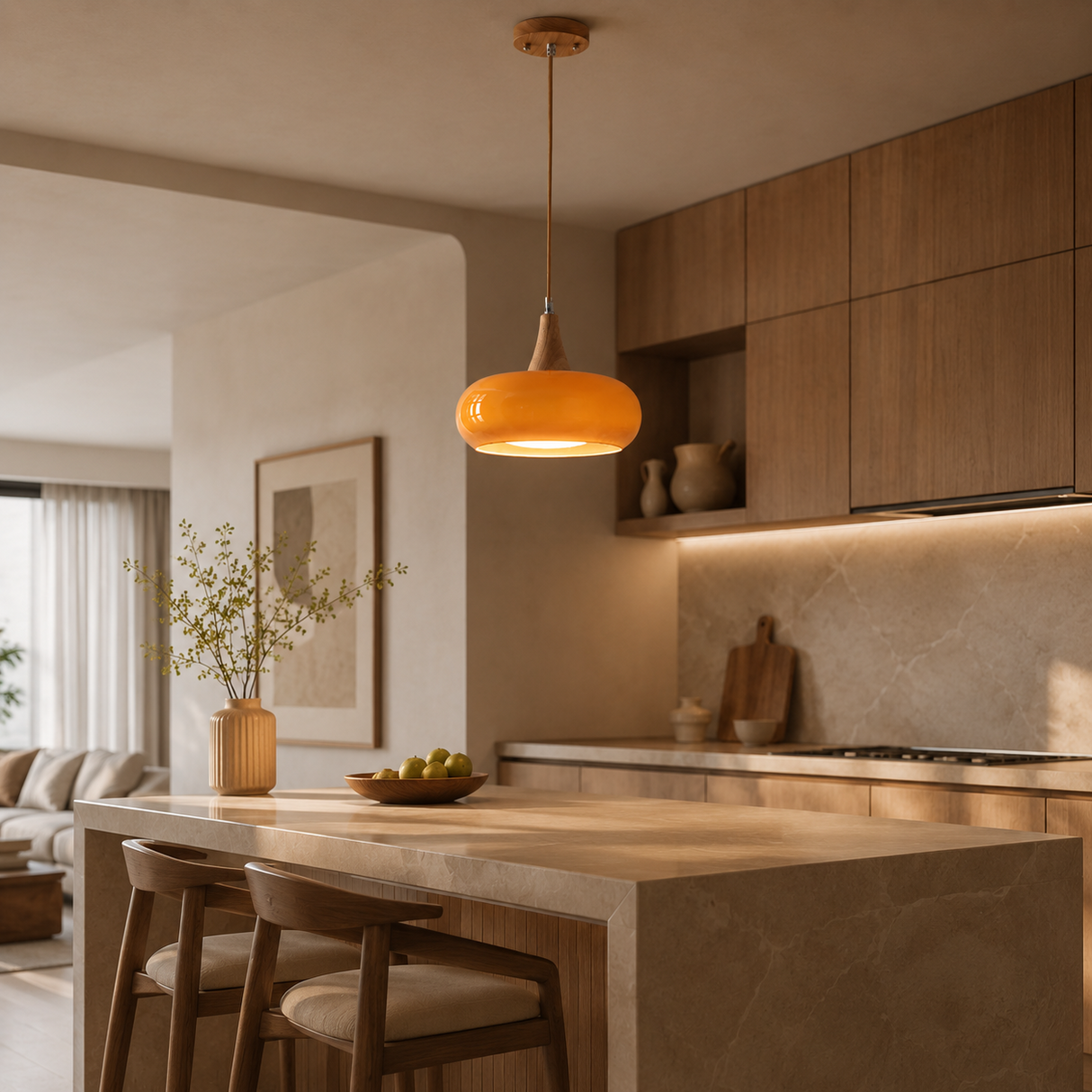 Alina Glass Pendant Light
