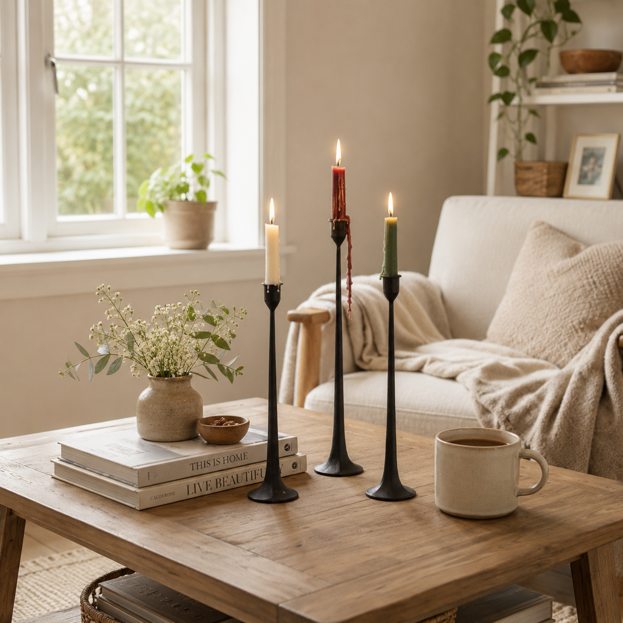 Nera Taper Candle Holder Set