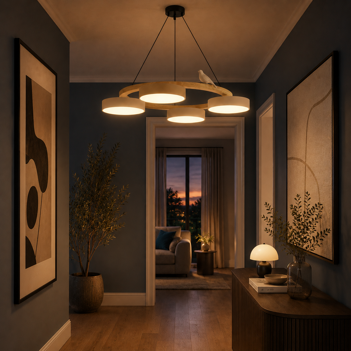 Sora Bird Chandelier